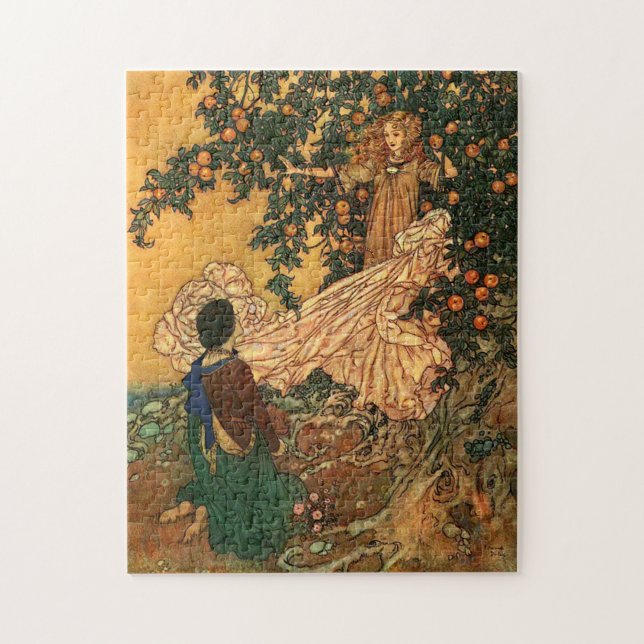 Mejeriet i Garden av Edmund Dulac Pussel (Vertikal)