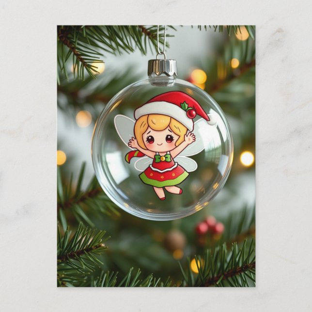 Mejeriet i Julgran Helg Vykort (Framsida)