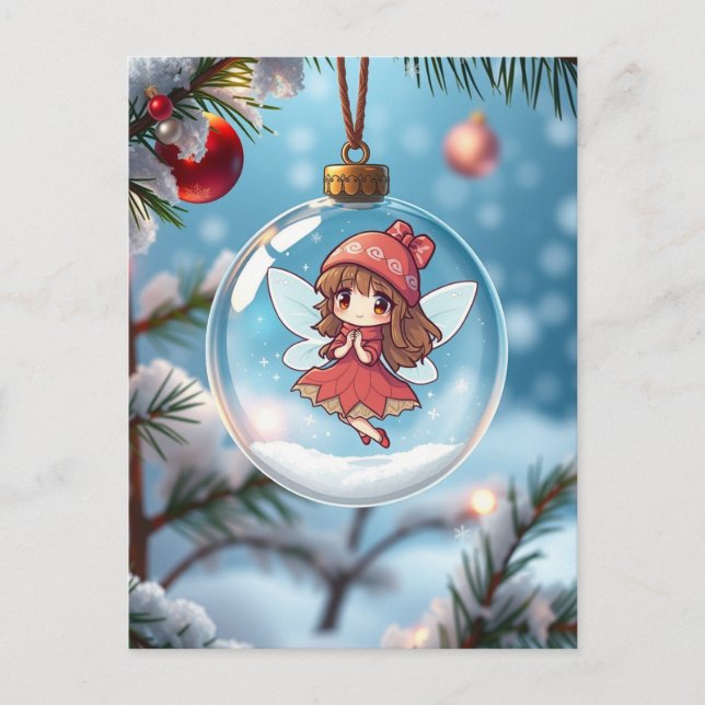 Mejeriet i Julgran Helg Vykort (Framsida)