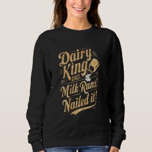 Mejeriet Kung Pappa Mjölk Springa Nail Nagog det r T Shirt