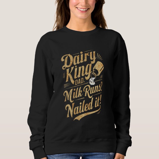 Mejeriet Kung Pappa Mjölk Springa Nail Nagog det r T Shirt (Framsida)
