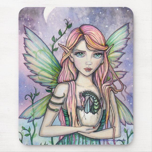 Mejeriet med Baby Dragon Mousepad av Molly Harriso Musmatta (Framsidan)