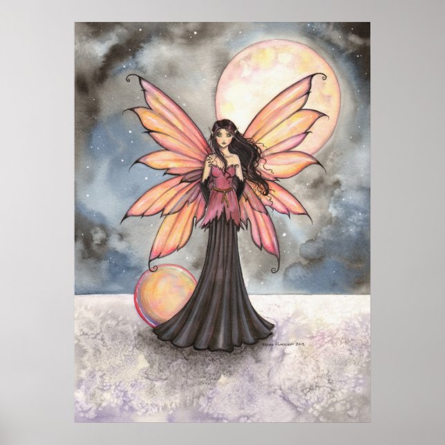 Mejeriet och Full Moon Fantasy Artwork Poster (Framsidan)