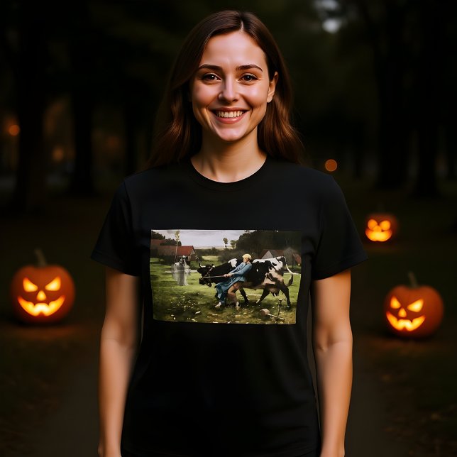 Mejeriet och Ghost Halloween-målningen T Shirt (Skapare uppladdad)