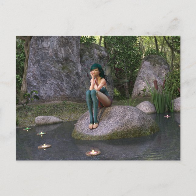 Mejeriet på posterkortet för den kanderade dammen vykort (Framsida)