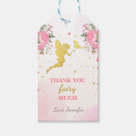 Mejeriet tackar dig märkre Butterfly Magic Birthda Presentetikett