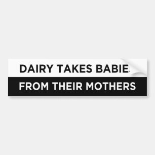 mejeriet tar spädbarn från mammor vegan bildekal