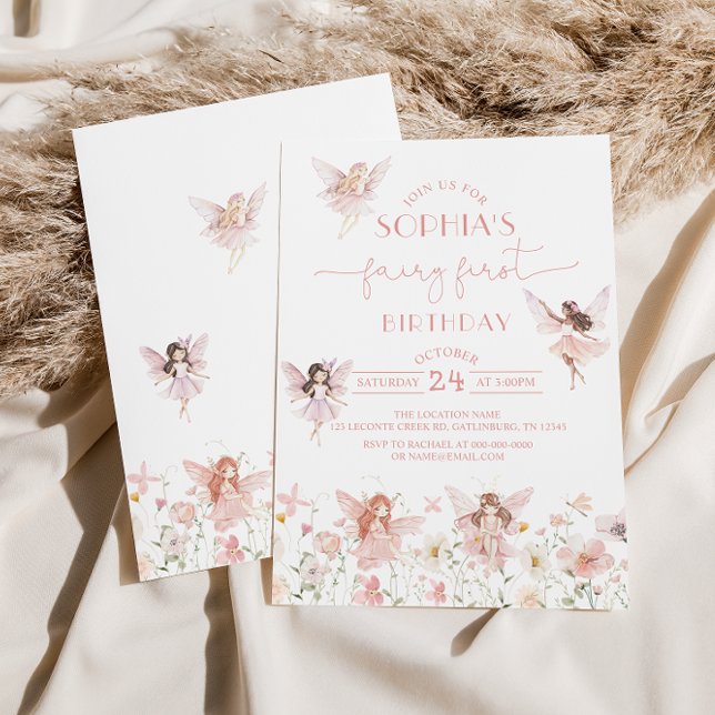 Mejeriets första födelsedag: Flicka Inbjudningar (Skapare uppladdad)