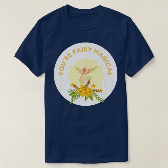 Mejeriets magiska Fånig Pun för Fairy Älskare Fläk T Shirt (Design framsida)