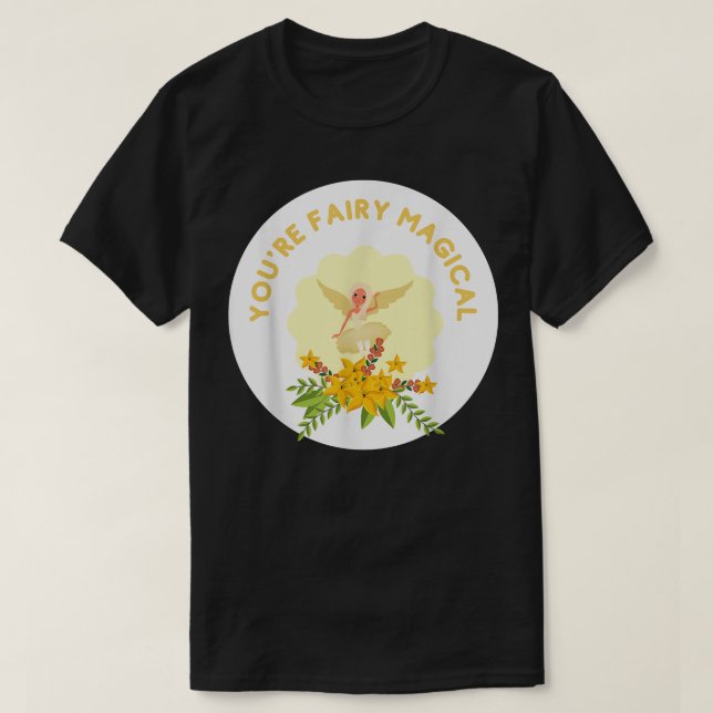 Mejeriets magiska Fånig Pun för Fairy Älskare Fläk T Shirt (Design framsida)