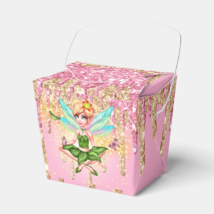 Mejeriflicka rosa guld glitter gnistra ger magi presentaskar