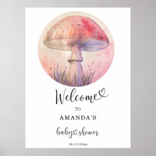 Mejerifluga - välkomnande av babydusch poster