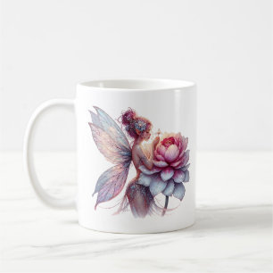 Mejerihållare med en Personlig av för stor blomma Kaffemugg