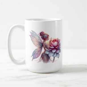 Mejerihållare med en Personlig av för stor blomma Kaffemugg