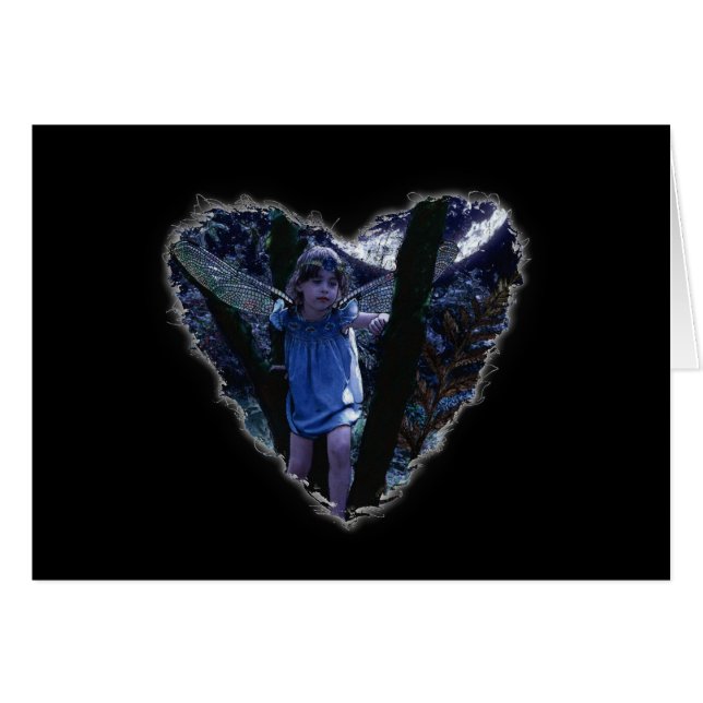 Mejerihjärtkort Hälsningskort (Framsidan Horizontal)