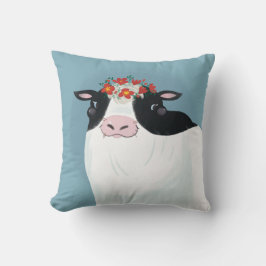 Mejerikor och rödblommor Krona Kudde
