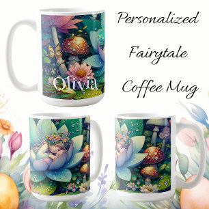 Mejeripjäs på en Flower Fairytale-Personlig Kaffemugg
