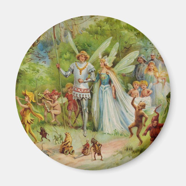 Mejeriprins och Thumbelina i Magic Wood Magnet (Framsidan)