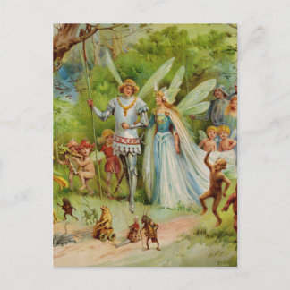 Mejeriprins och Thumbelina i Magic Wood Vykort
