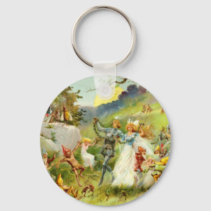 Mejeriprins och Thumbelina Nyckelring