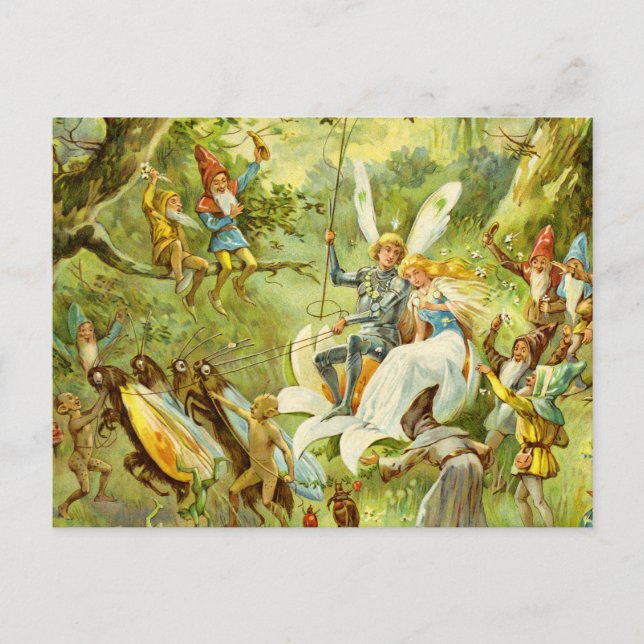 Mejeriprins och Thumbelina Vykort (Framsida)