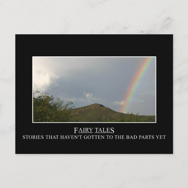 Mejerisagor har inte lycklig-slutningar i verklige vykort (Framsida)