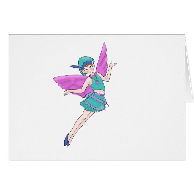 Mejeriträ Sylph, Älva Hälsningskort (Framsidan Horizontal)
