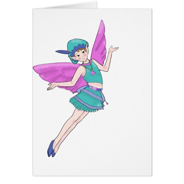 Mejeriträ Sylph, Älva Hälsningskort (Framsidan)