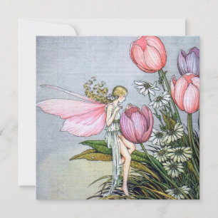 MejeriTulips Vintage Illustration - platta kort