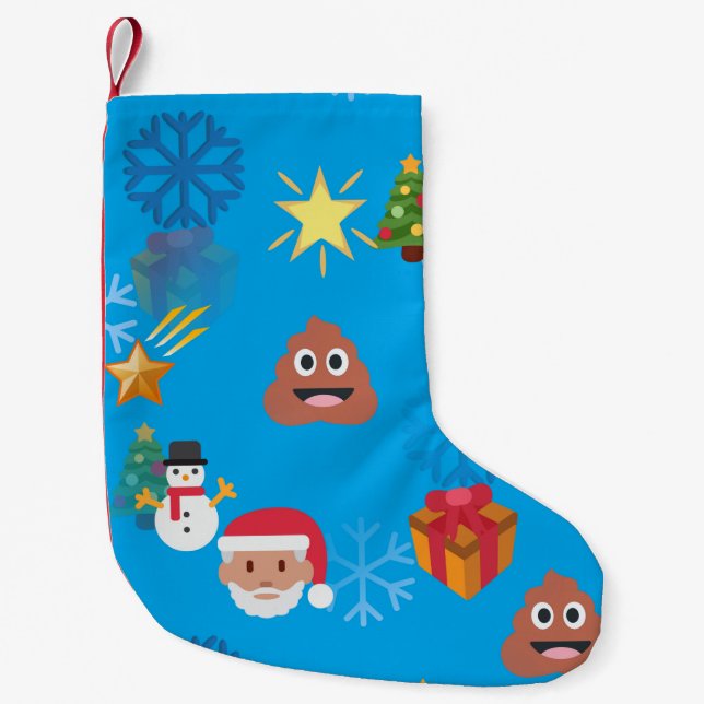 Mejji poop christmas julafton stockning liten julstrumpa (Framsidan)