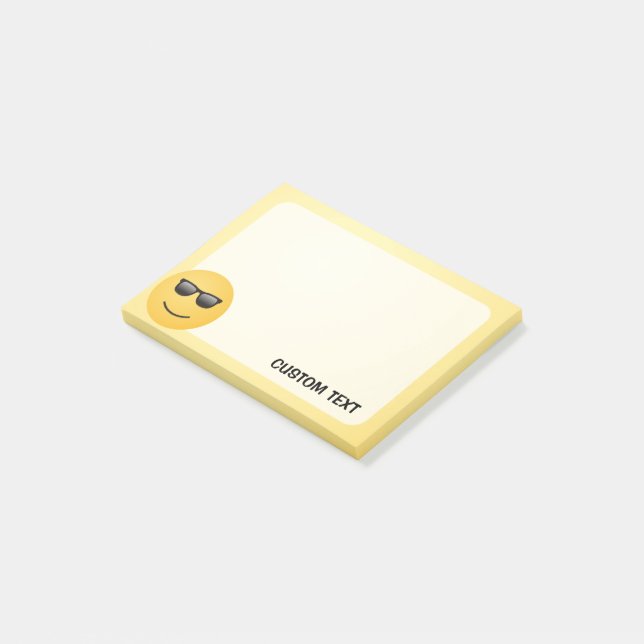 Mejla Ansikte med solglasögon Post-it Block (Vinklad)