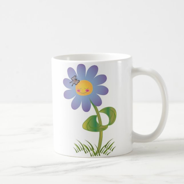Mejla Daisy med fjäril Kaffemugg (Höger)