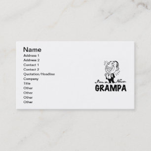 Mejla nya Grampa T-tröjor och presenter Visitkort