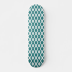 Mejla och vit diamant mönster mini skateboard bräda 18,5 cm