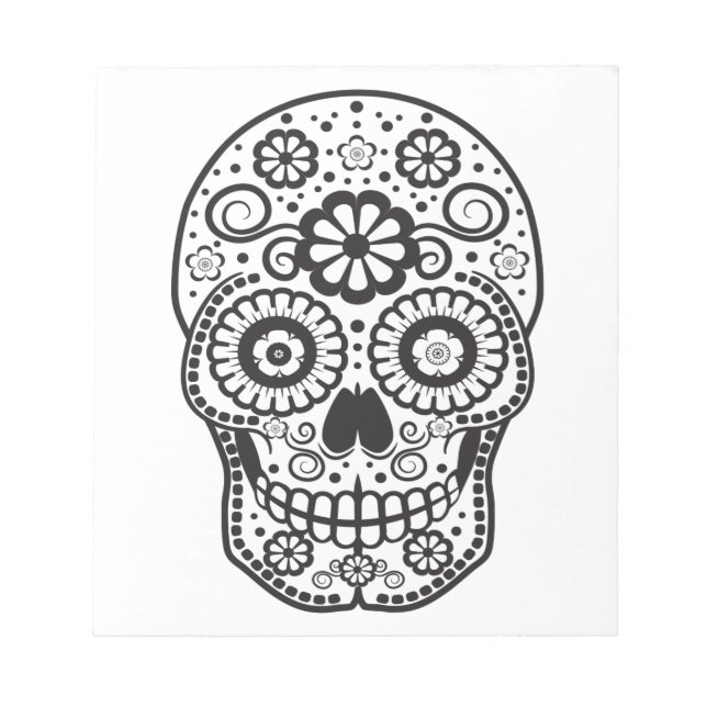 Mejla socker Skull Anteckningsblock (Framsida)