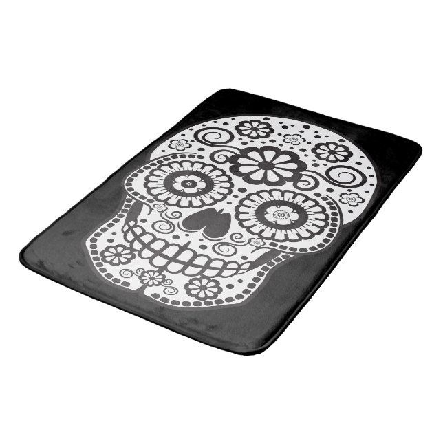 Mejla socker Skull Badrumsmatta (Vinklad)