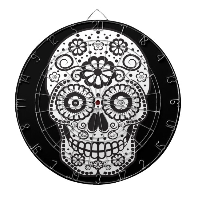 Mejla socker Skull Darttavla (Framsidan)