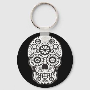 Mejla socker Skull Nyckelring