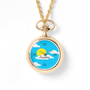 Mejla Sol med Puffy Clouds Armbandsur