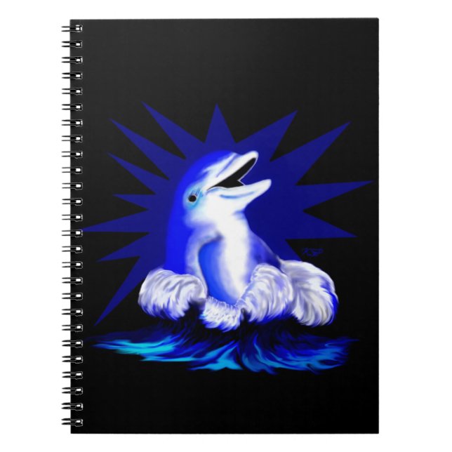 Mejling Dolphin Anteckningsbok Med Spiral (Framsidan)