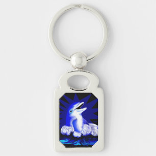 Mejling Dolphin Rektangulärt Silverfärgad Nyckelring