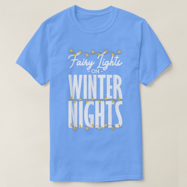 Mejmer ljus på vinternätterna, julljus t shirt (Design framsida)