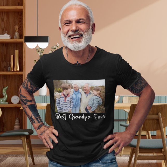 Mejor Foto Familiar del Abuelo T Shirt (Skapare uppladdad)