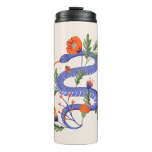 Mejsterutskrift för orm- och blommigt