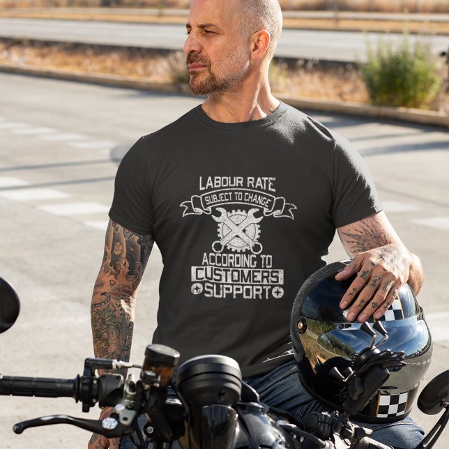 Mekanic Funny Black, arbetshastighet T Shirt (Skapare uppladdad)