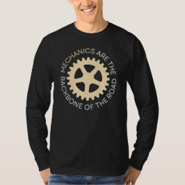 Mekanik är ryggraden i "Road Funny Mechanic" T Shirt