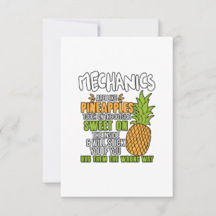 Mekanik är som ananas. tack kort