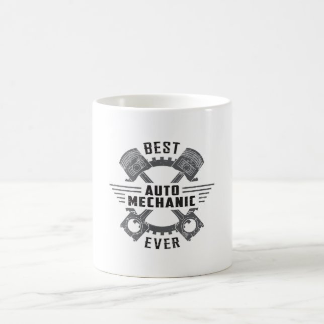 Mekanik för bästa bilmotor Funny Gift Idea Kaffemugg (Center)