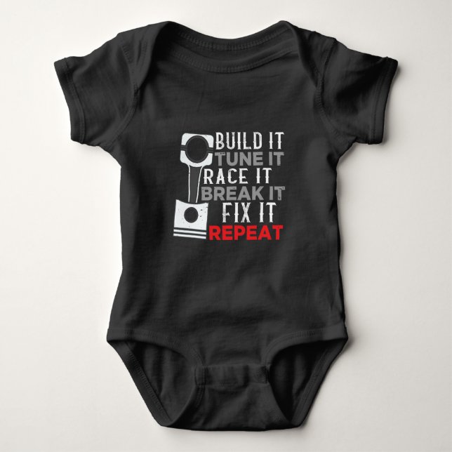 Mekanik för biltunnelbanebussentusiastjustering t shirt (Framsida)