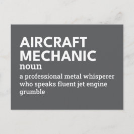 Mekanik för luftfartyg - Lönsam definition Helg Vykort